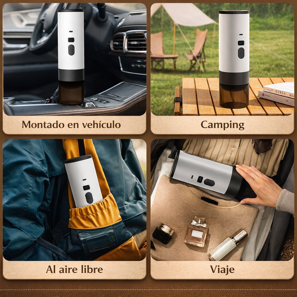 Piccolle™ Cafetera portátil con pantalla digital