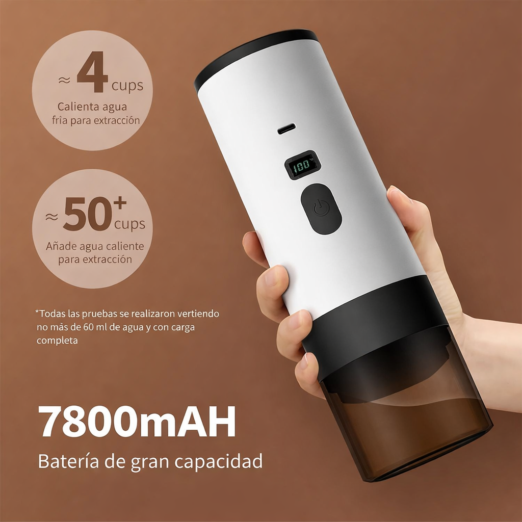 Piccolle™ Cafetera portátil con pantalla digital