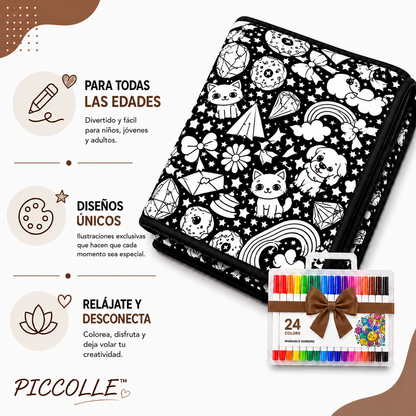 Colorea, lava y vuelve a pintar