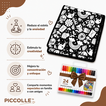 Colorea, lava y vuelve a pintar
