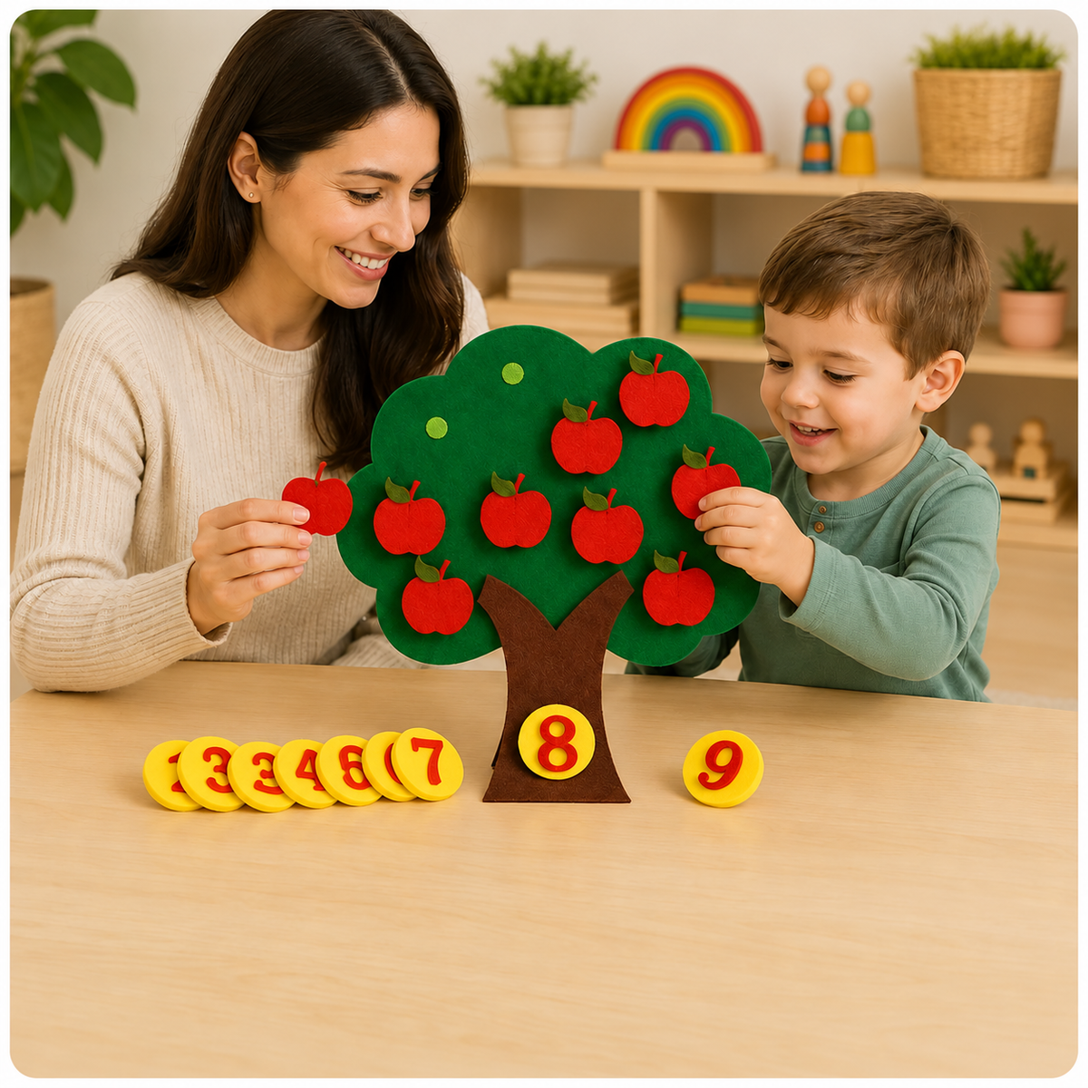Apple tree gift - Montessori felt