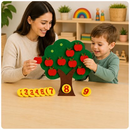 Apple tree gift - Montessori felt